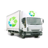 enlightened lamp recycling - lamp collection - 7.5 ton lorry